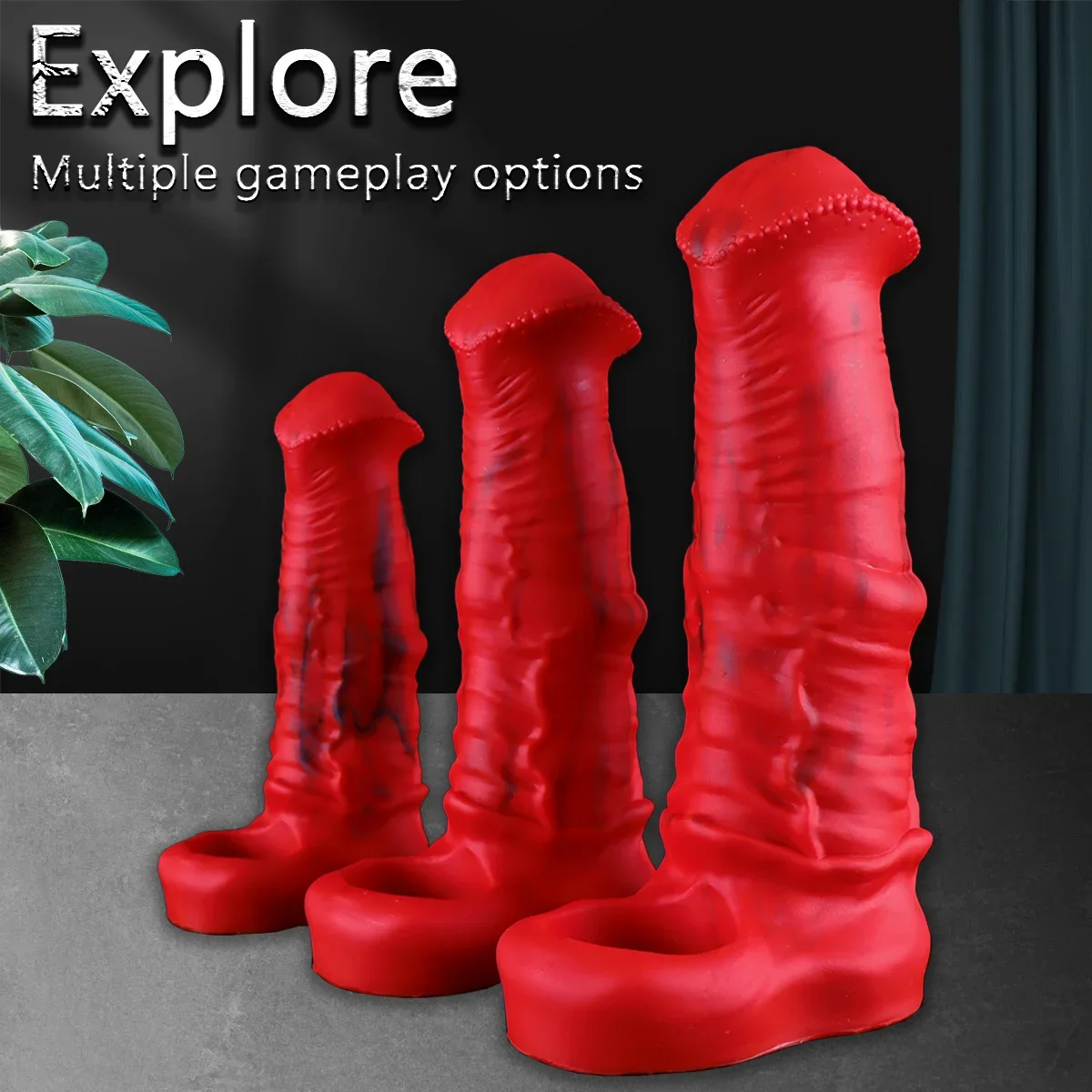 ซิลิโคนม้าอวัยวะเพศชายอวัยวะเพศชายถุงยางอนามัยReusable ExtenderชายอวัยวะเพศชายแขนขยายแหวนCock Horse Cockแขน 18