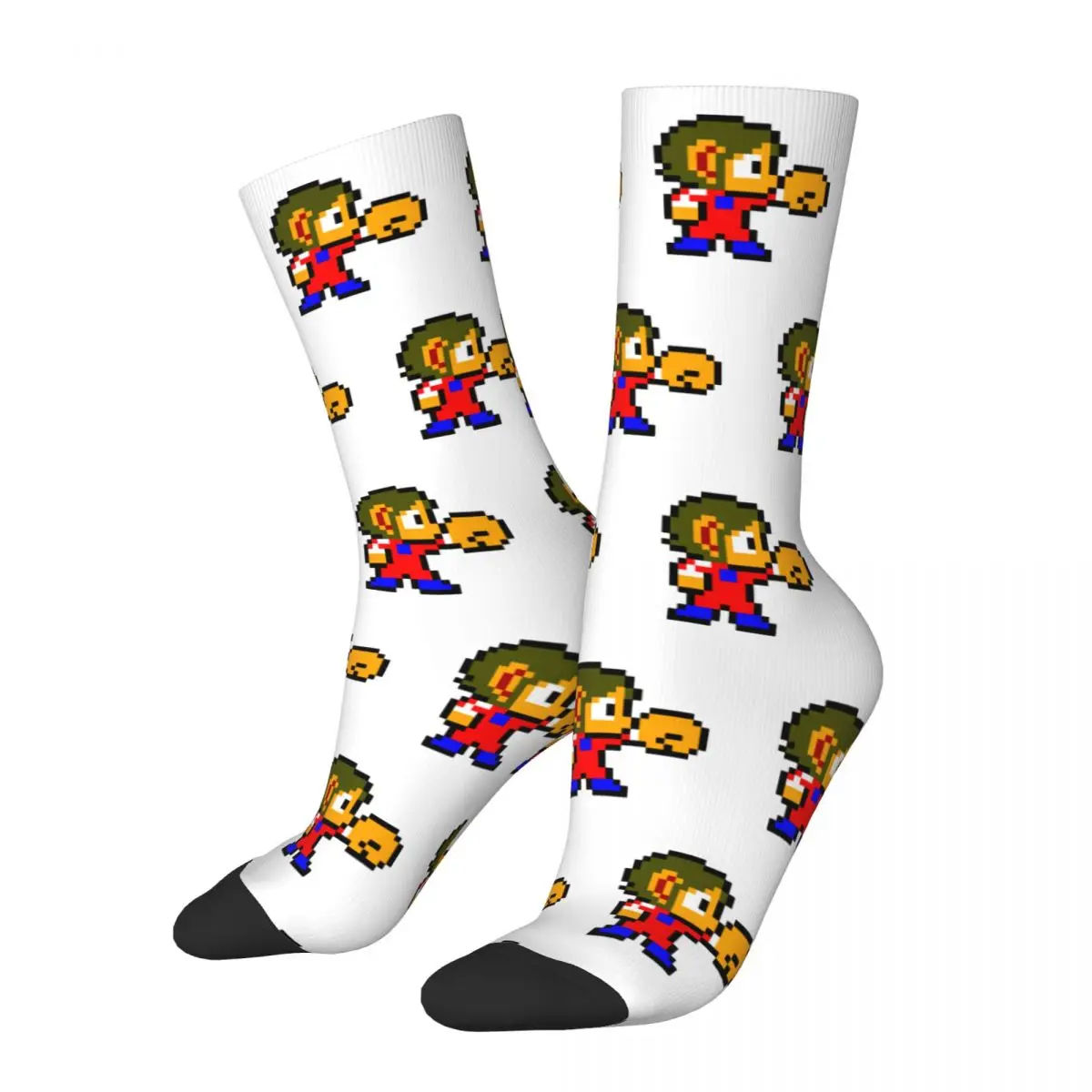 New Male Men Socks Casual Alex Kidd Pixel Sock 80s Graphic Women Socks Spring Summer Autumn Winter