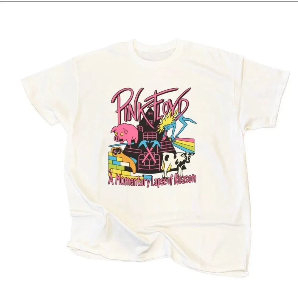 Pink Floyd Band Merch Graphic T-shirt Vintage Gothic Psychedelic Rock Unisex Oversized Crew Neck Cotton Short Sleeve Tee Tops