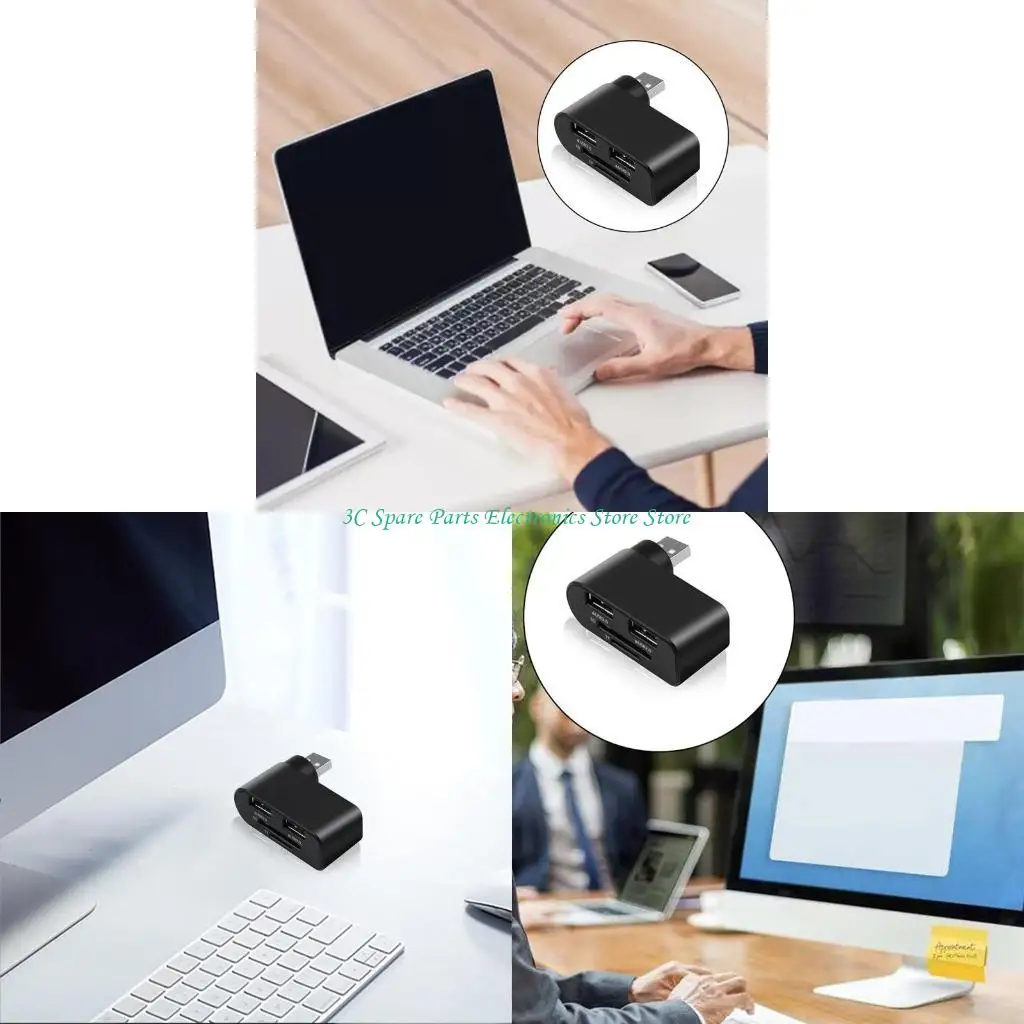 

SZ USB2.0 сплиттер-концентратор для универсальной док-станции TF Card Reader Поворотная док-станция USB 2.0 Высокоскоростная