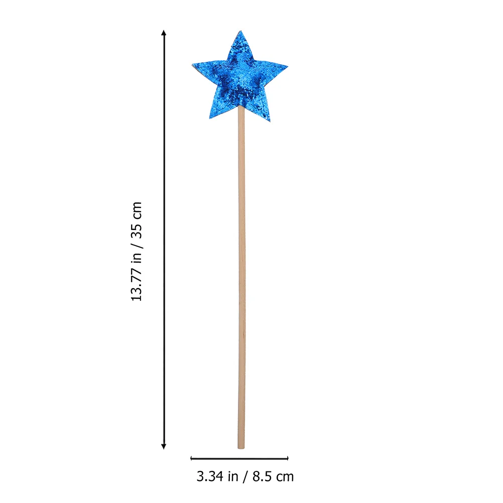 

2Pcs Props Baby Girl Gifts Wooden Star Star Shape Fairy Wand Shape Fairy Wands Party Accessories Halloween Decorations
