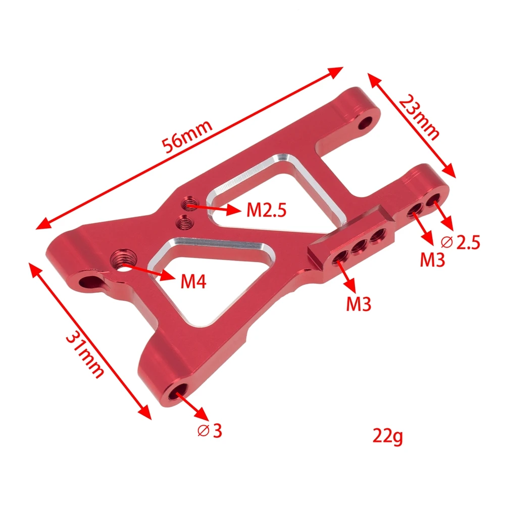 10 szt. Metalowego zestawu części zamienne do zawieszenia ramienia do samochód Traxxas 4-Tec 2.0 3.0 4Tec 2.0 VXL 1/10 RC, B