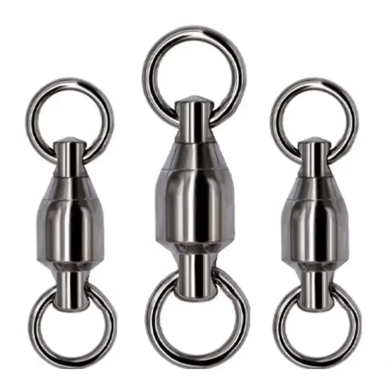2026 Wholesale Fast Rotating Ball Bearing Fishing Swivel Stainless Steel Max Load 200kg Heavy Duty Deep Sea Fishing