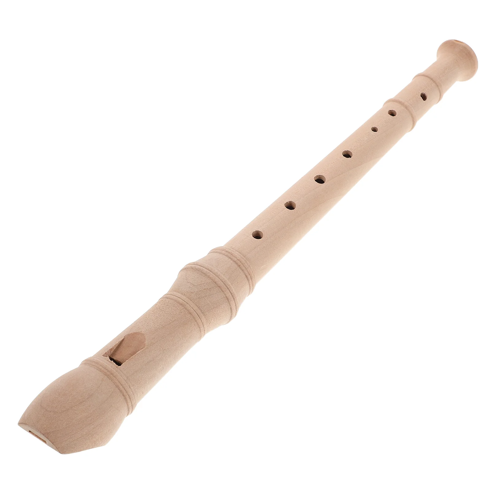 

Clarinet Flute Children's Musical Small Khaki Wooden Recorder Instrument for Kids Pupils