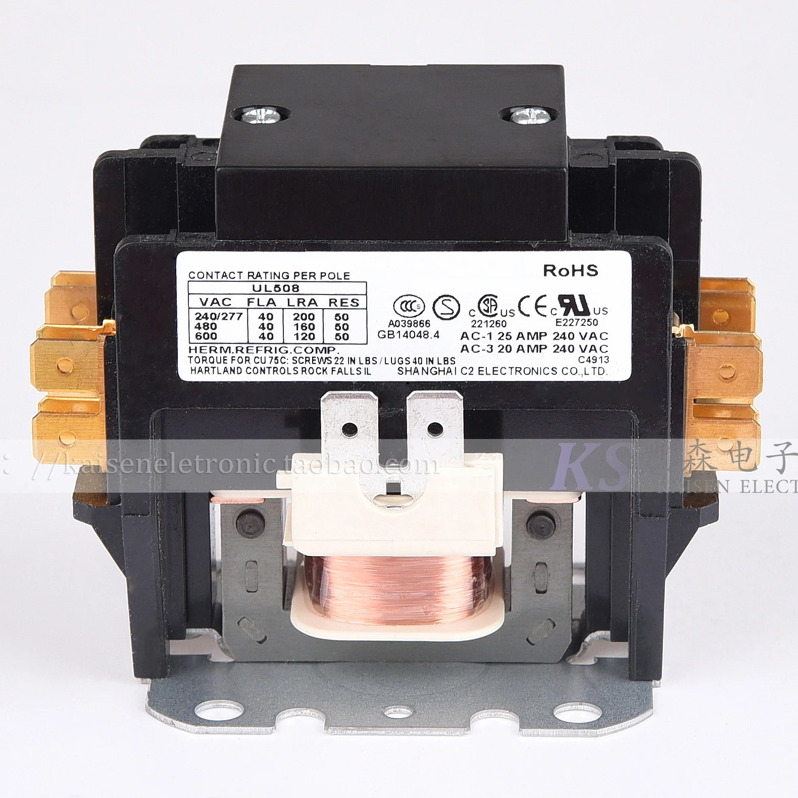 

Match alternative HOMER XMC0-322-EBBCT XMC0-322-1B single-phase bipolar AC contactor