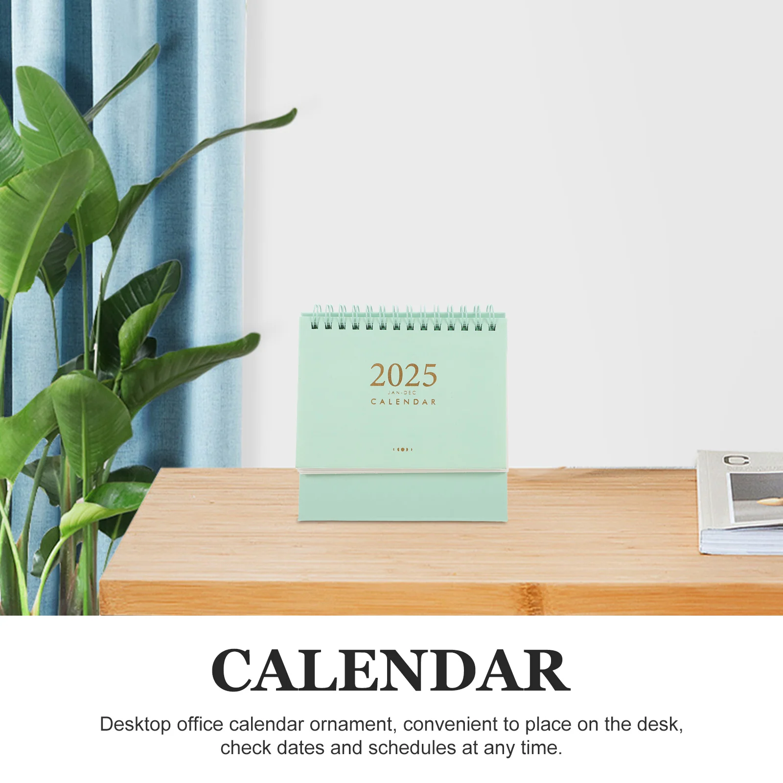 2025 ปฏิทินตั้งโต๊ะ 2024 Schedule Planner สีชมพู Wall Desktop Mini น่ารัก Office Tiny