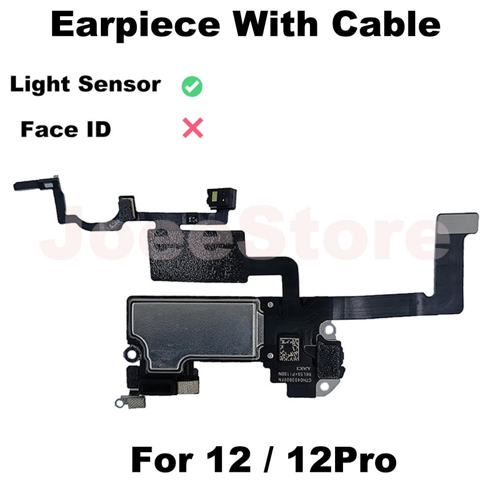 Earpiece For iPhone 12 12Pro 12ProMax 12Mini Ear Speaker With Proximity Sensor Flex Cable Top Small Headset Fix Sound Parts image 5