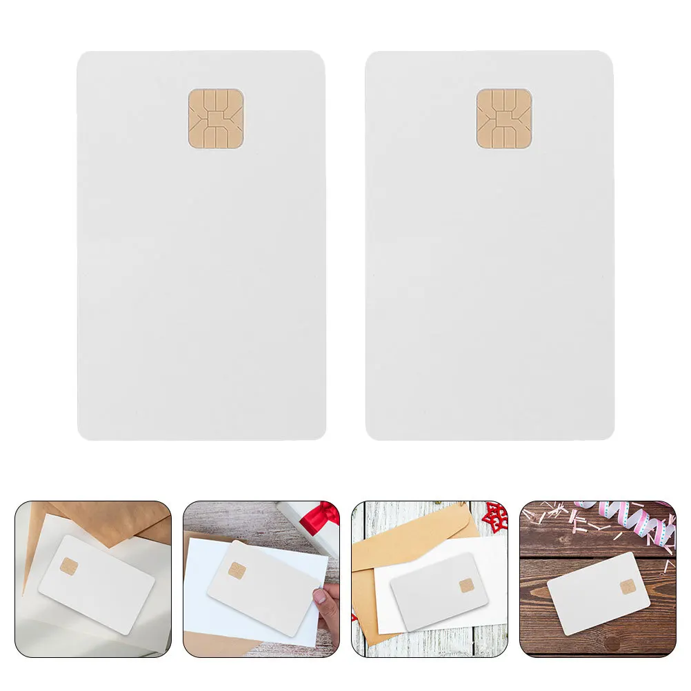 Tarjetas blancas de tarjeta Ic con Chip, tarjetas de PVC en blanco para sistema de Control de acceso, tarjeta de llave de Hotel reutilizable, 12 Uds.
