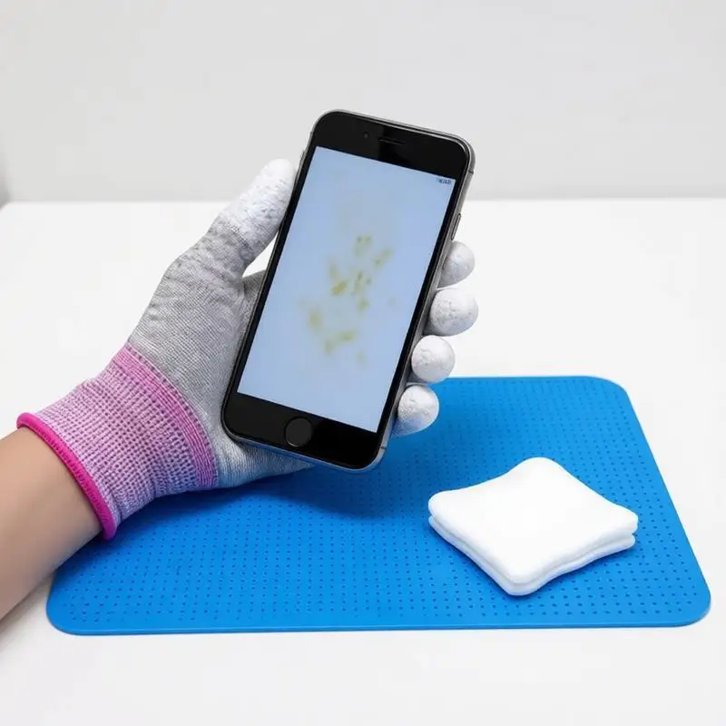 

Антистатические перчатки с полиуретановым покрытием на кончиках пальцев и ладонях, нейлоновый подклад из углеродного волокна для ремонта электроники, сборочных цехов, работы без пыли