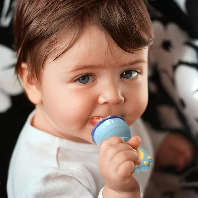 Mangeoire de dentition en silicone pour bébé, mangeoires à mailles pour bébé, mangeoire à fruits pour bébé, nourriture pour bébé