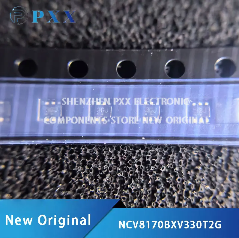 10Pcs New Original NCV8170BXV330T2G LDO Regulator -Ultra‐Low IQ, CMOS 150mA NCV8170 SOT563-6 Marking 3G