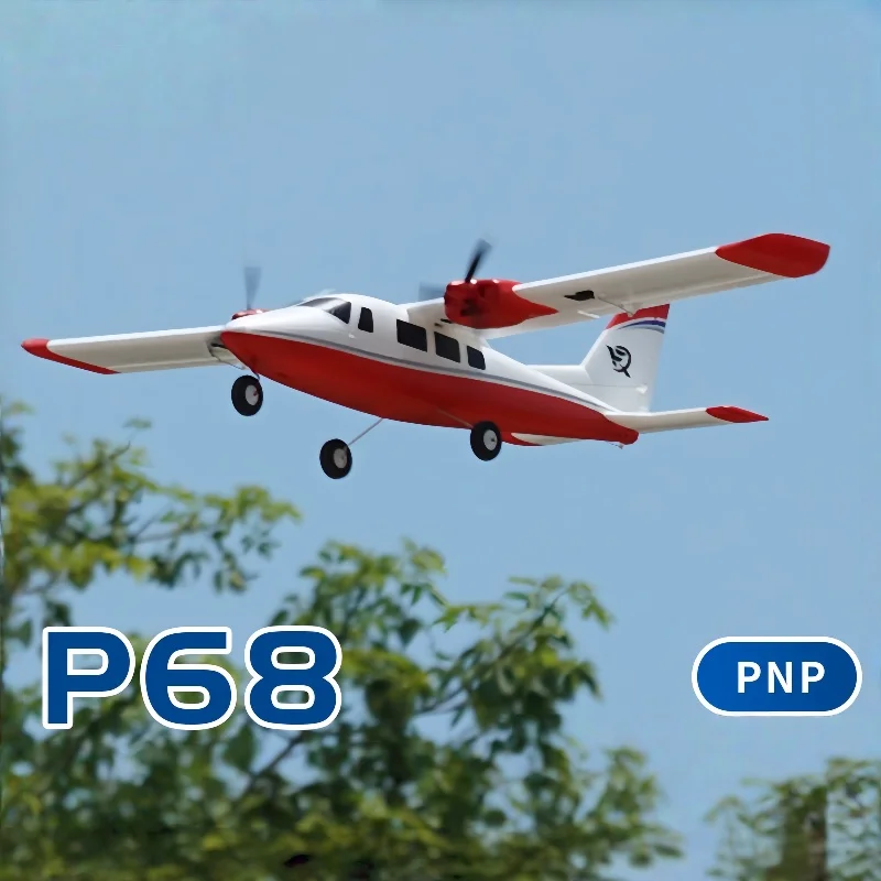 Xfly 850mm P68 Pnp Rc Double-Engine Propeller Training Machine Model Outdoor Assembled Foam Remote Control Adult Toy