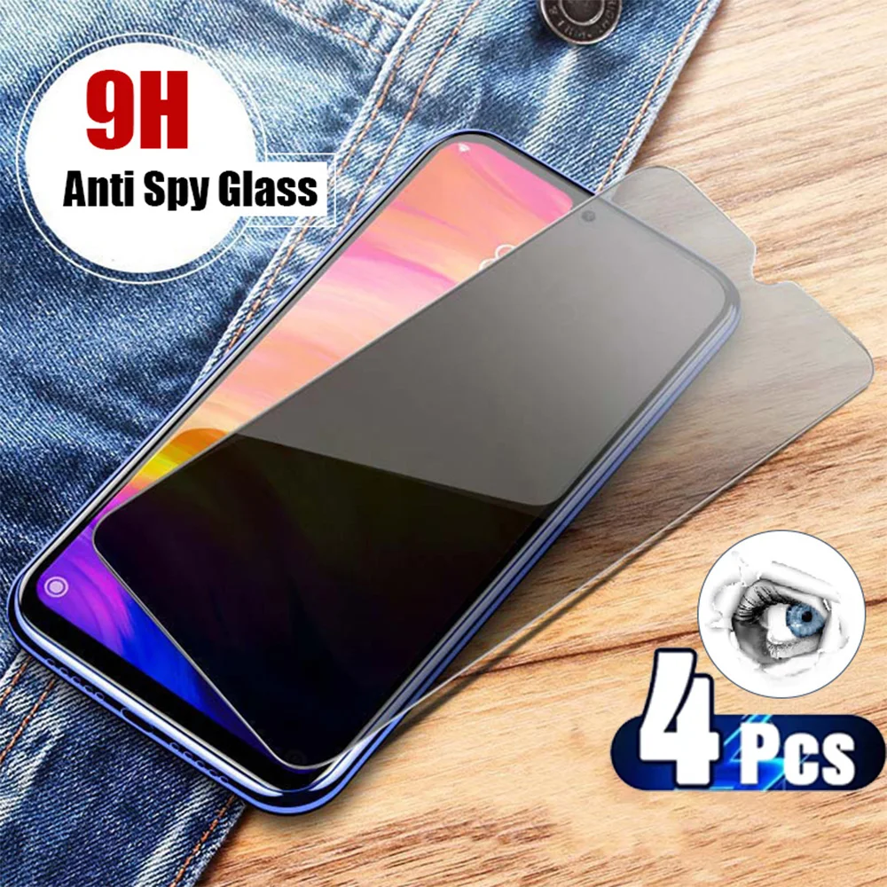 4 pieces Privacy Screen Protectors for Xiaomi  Redmi Note 11 11S Pro Anti-Spy Glass for Xiaomi Redmi Note 12 Pro