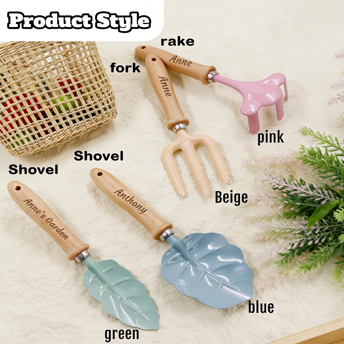 Personalized Kids Garden Tool  - đánh giá và giá Gardening Tools Names