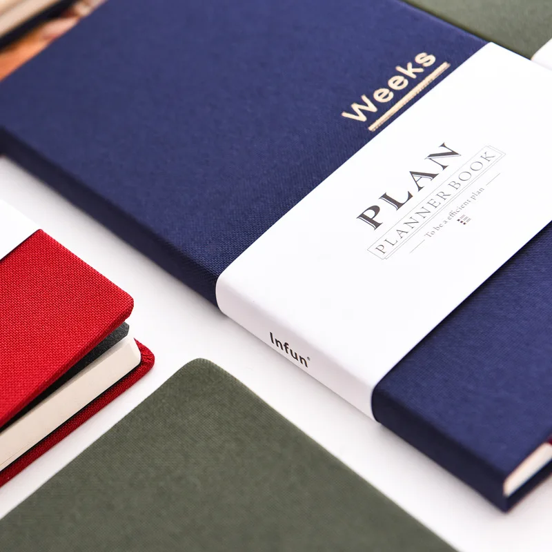 Handbook Week Self-filled Date Week Plan Efficiency Manual Portable Small Notepad Notebook - view 3