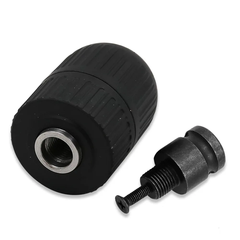 AAAAA2pcsSetKeylessDrill Chuck&Adapter For 13mm 1 2 Drill Wrench Rotary Power Cordless Drill Power Tool Accessories