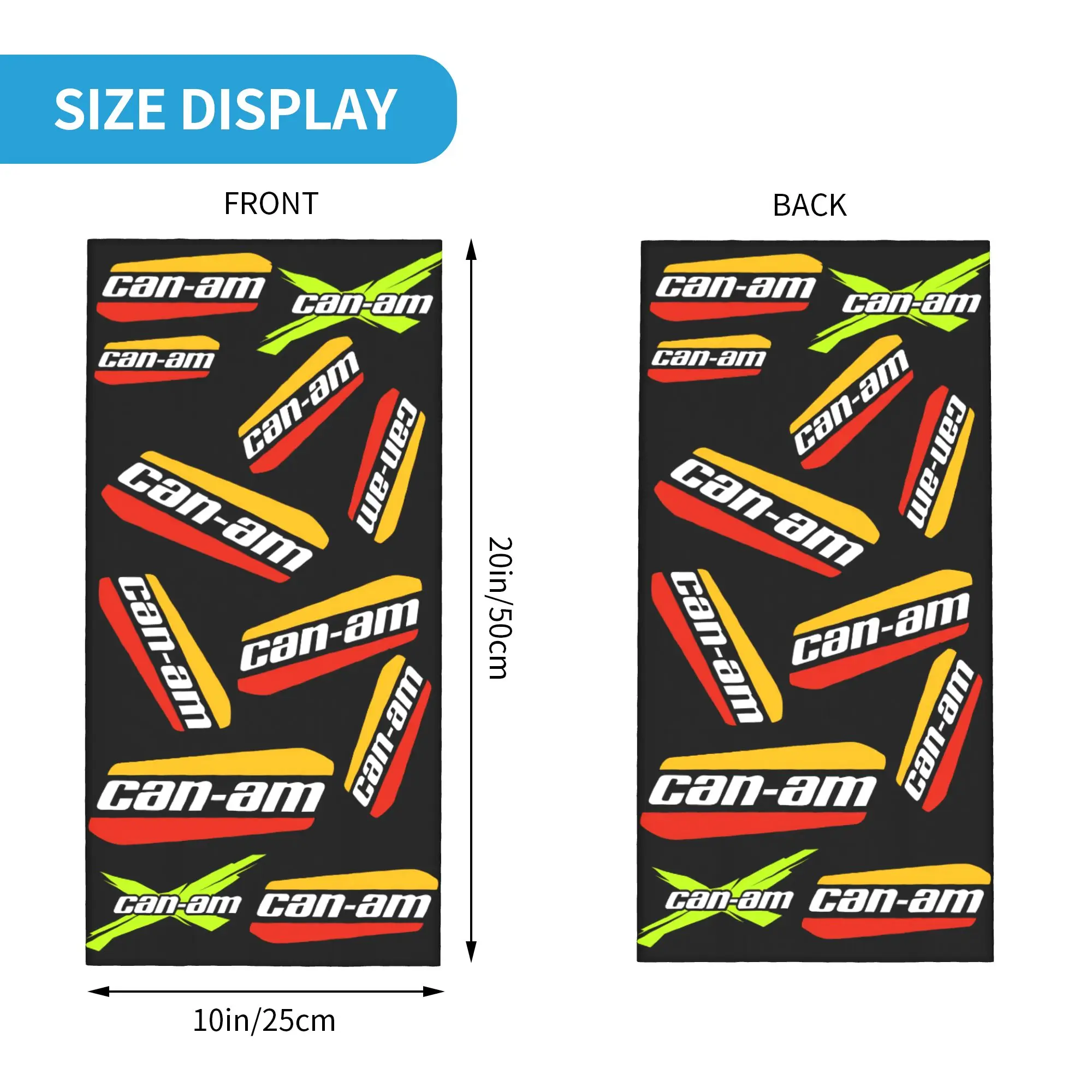 Custom  BRP Race Game Bandana Neck Warmer Women Men Winter Ski Tube Scarf Gaiter Rally  Face Cover