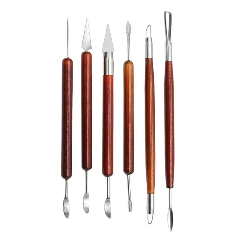 28GF Pottery Sculpting Tool 6Piece for Detailed Pottery Sculptures Must Have Pottery Tool for Carving Enthusiasts