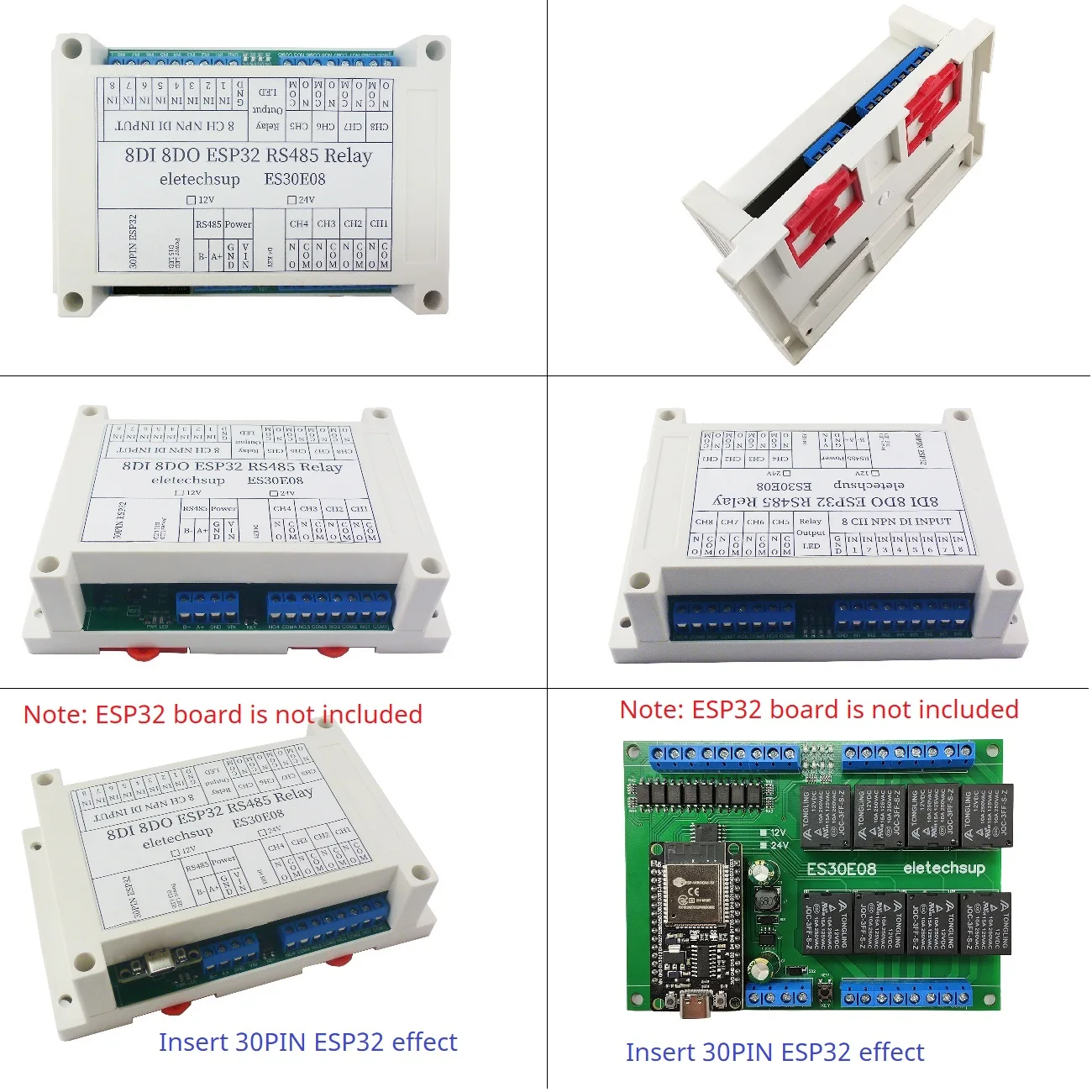 ESP32 RS485 Wifi Programmable Relay Module 2.4G Wireless Control Smart Switch Expansion Board For Diy Mqtt Http TCP IP IOT