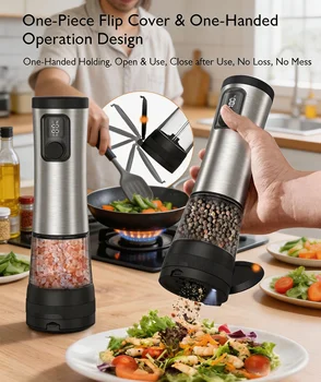 Rechargeable Electric Pepper Grinder Set 10