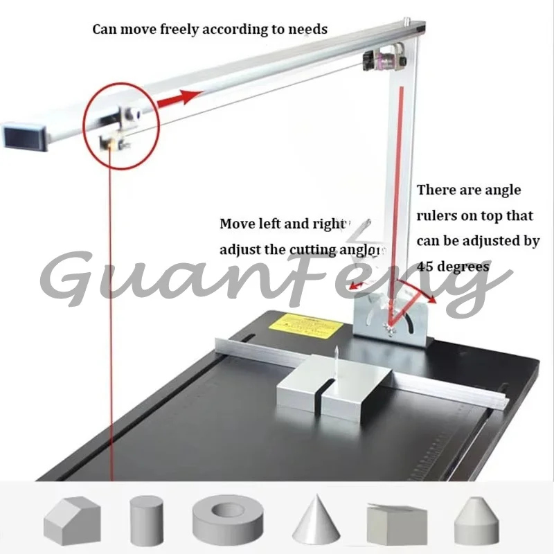 Electric heating wire foam cutting machine, EPS hot cutting machine, suitable for KT board pearl cotton sponge extrusion board