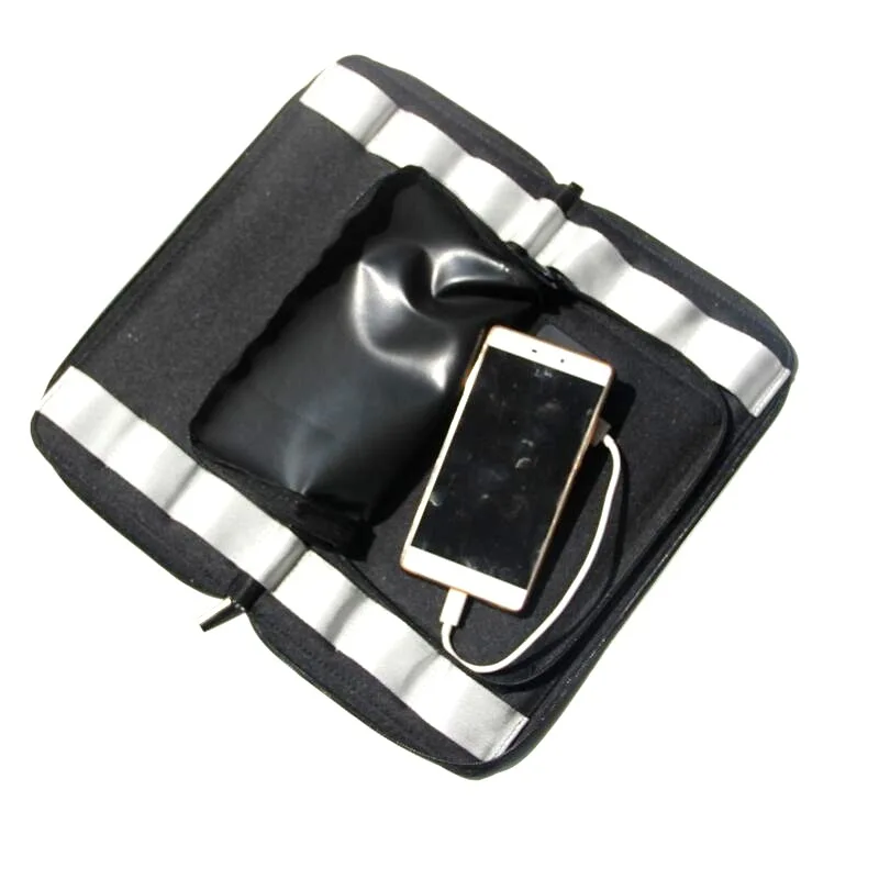 16Watt Draagbare Sunpower Zonnelader 5V 2.5A voor Outdoor Mobiele Telefoon Mobiele Power Opladen Waterdichte Mini Opvouwbare Solar tas