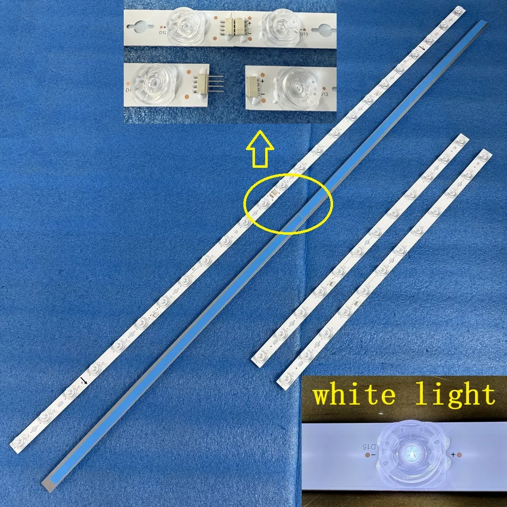 New LED Backlight Strip(4) Bar White Light For TCL 55C725 55C721 55C722 55C723 55C724 55C726 55C727 55C728 55C729
