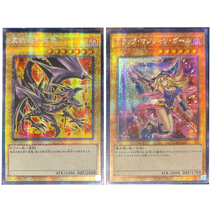 Anime Yu-Gi-Oh FAI DA TE ACG Gioco di Battaglia di Carta Mago Nero Ragazza Occhi Rossi Drago Nero Giocattoli per il ragazzo Carta Da Collezione