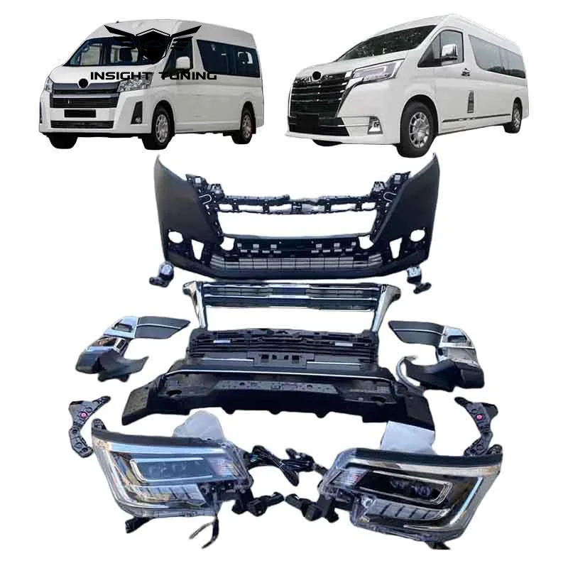 

Автоматическая настройка подтяжки лица, бампер 2021, для Toyota Hiace Commuter deluxe Super granace premium majesty Body Kit