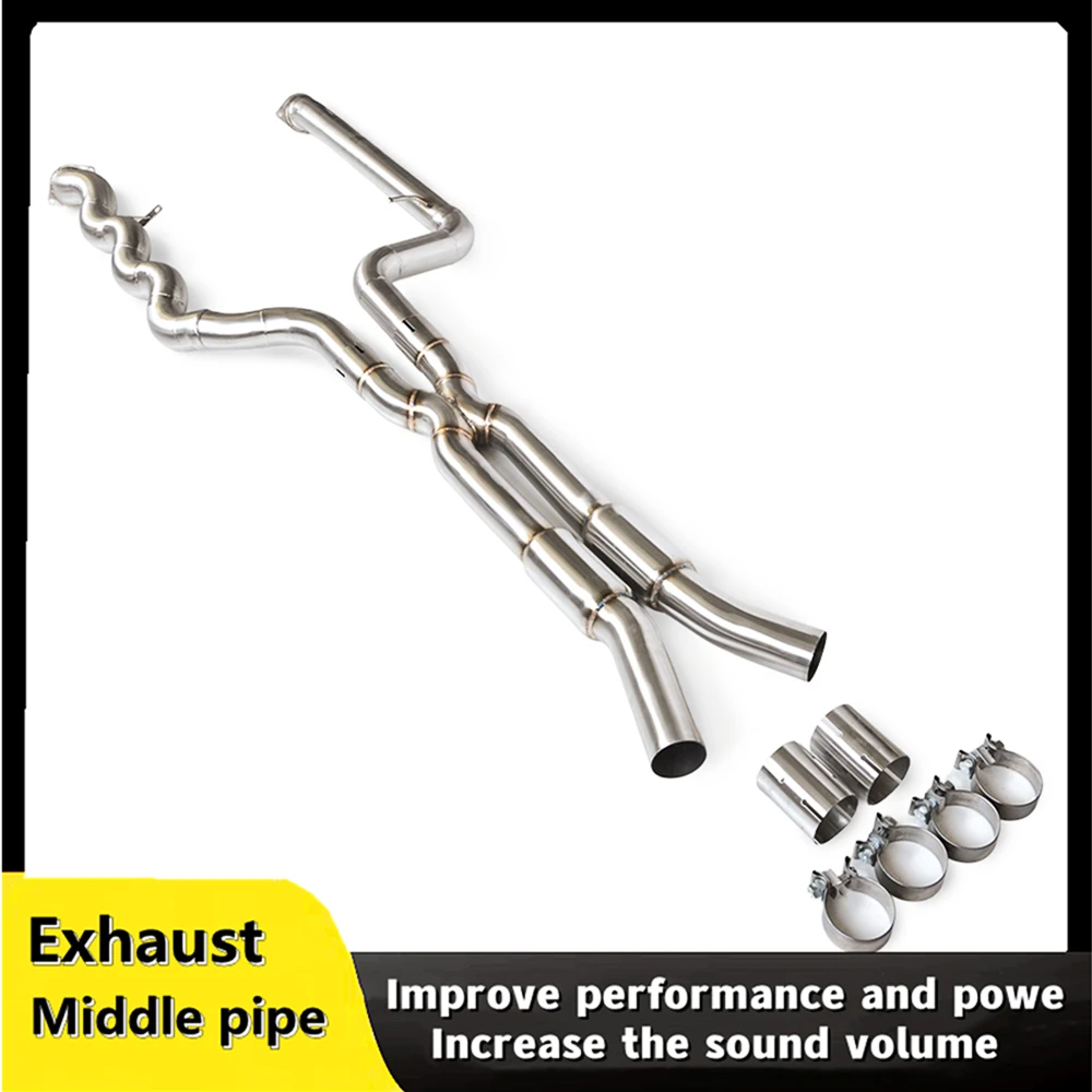 

Suitable for BMW M3 M4 G80 G82 3.0T 2021-2023 auto parts high flow exhaust system, exhaust equal length middle pipe