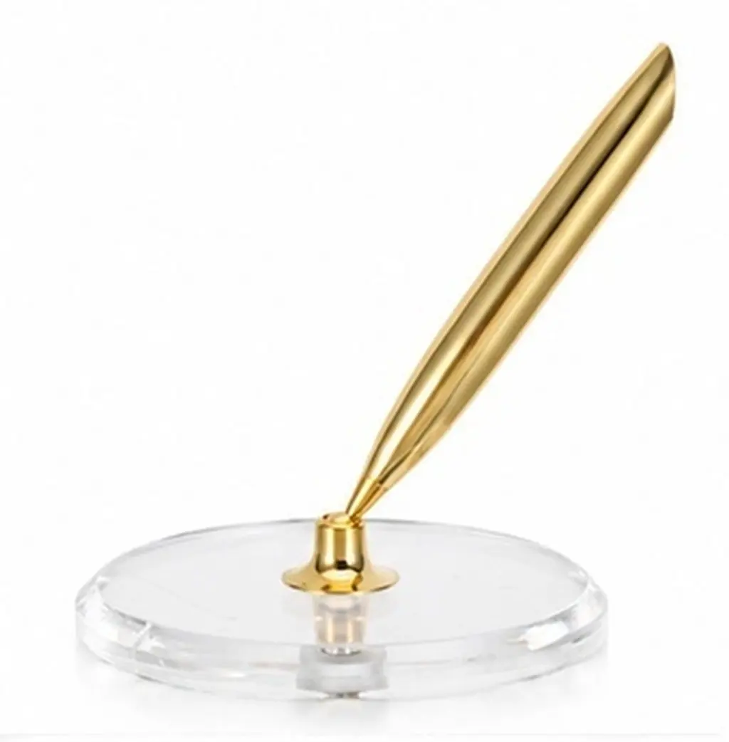 Acrylic Pen Display Holder Minimalist Fountain Pen Nib Holder Single Hole Stand Stationery Organizer Desk Signing Home Office