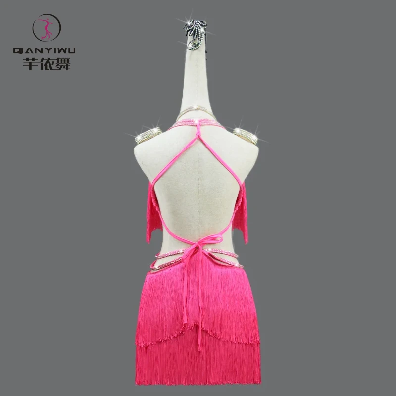 Vestido de Baile Latino 2026, para Adultos, Sexy, para Competencia, Fiesta, Actuación, Ropa Deportiva, para Práctica, para Chicas competicion flamenco urbana fiesta vestuario latinos cortos bailes samba falda lentejuel