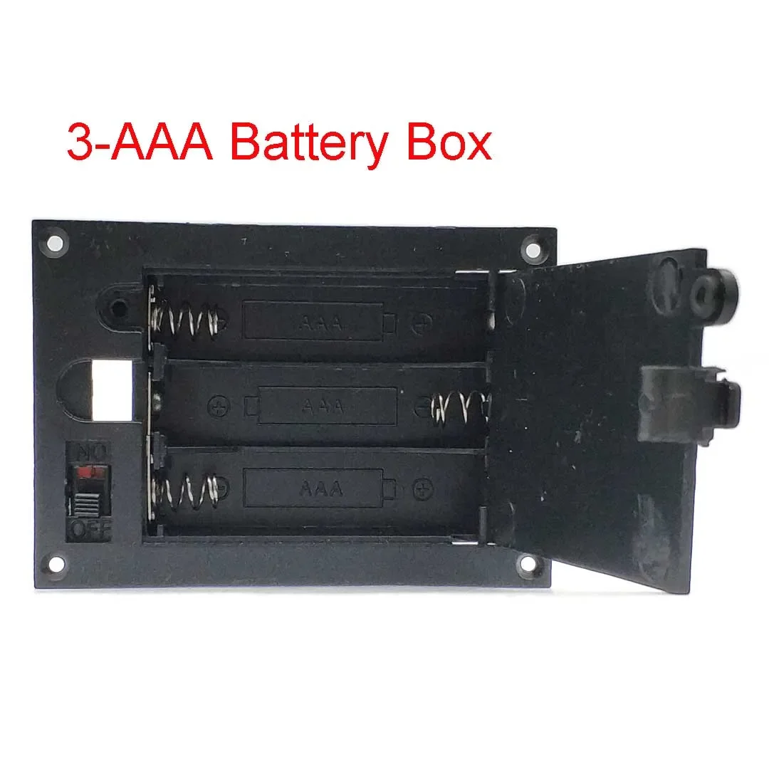 2x3x AAA مستطيلة جزءا لا يتجزأ من حامل البطارية صندوق تخزين مع غطاء التبديل بطاريات قذيفة البلاستيك