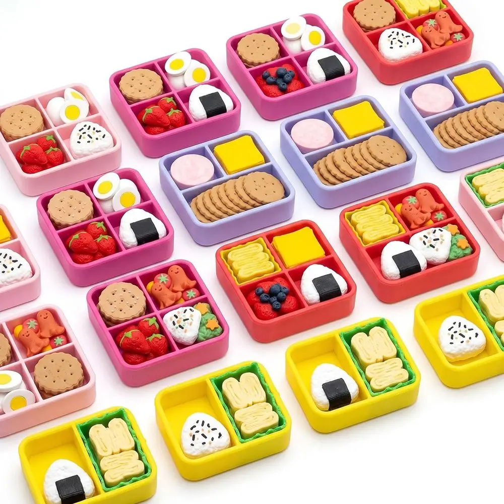 Plastic Imitation Sushi Clicker Keychain Clickable Buttons Bead Chain Food Keychain Bag Charm Pendants Keyring Accessories