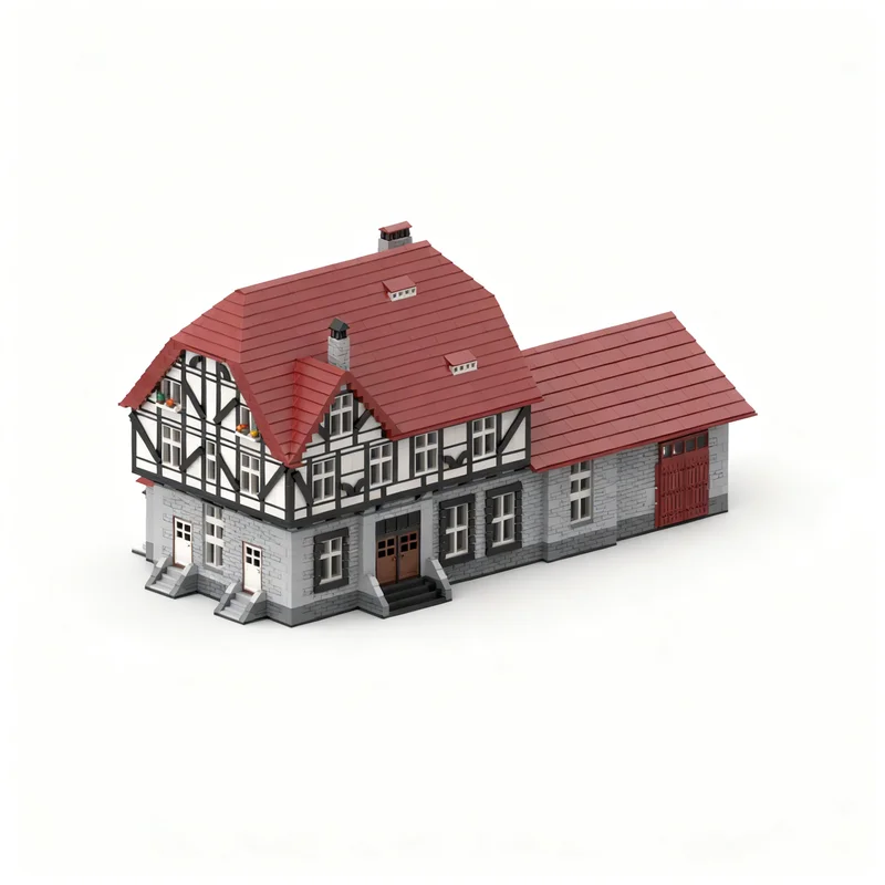 3049pcs MOC City City Hall Fire Department Model Building Blocks Construction Kids Idea Brick DIY Creative Christmas Gifts Toy