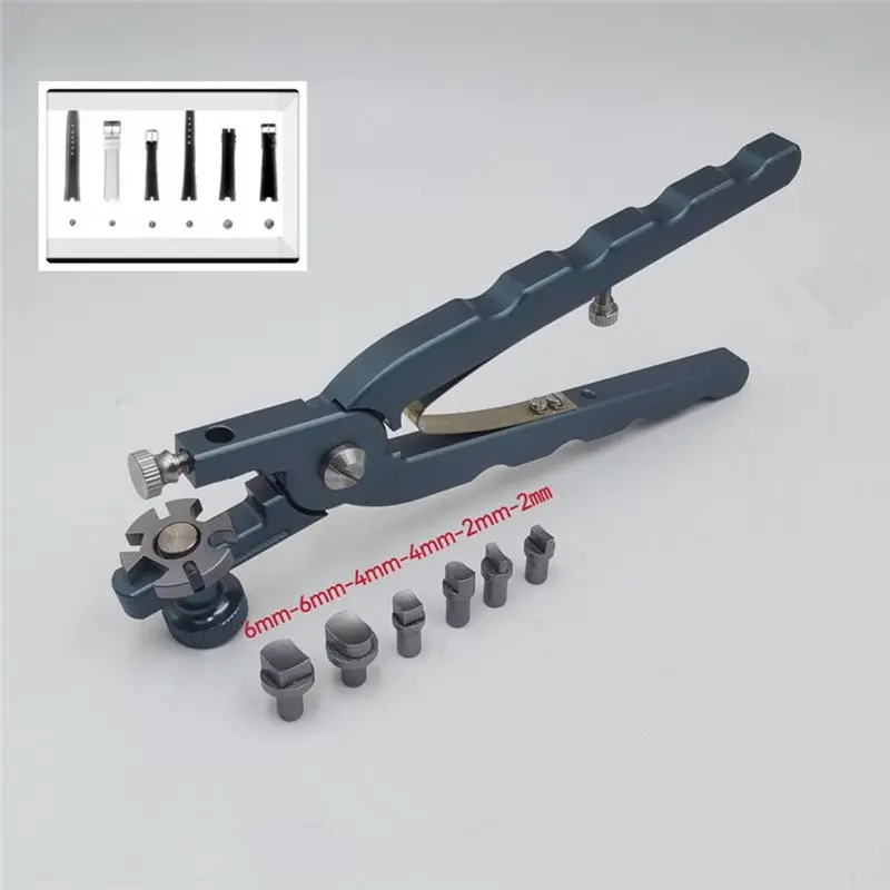 A32HOT-Watchmaker Accessories 6 Shape Watch Leather Band Cutter 2Mm/4Mm/6Mm Cutting Plier Strap Remover Adjusting Tool