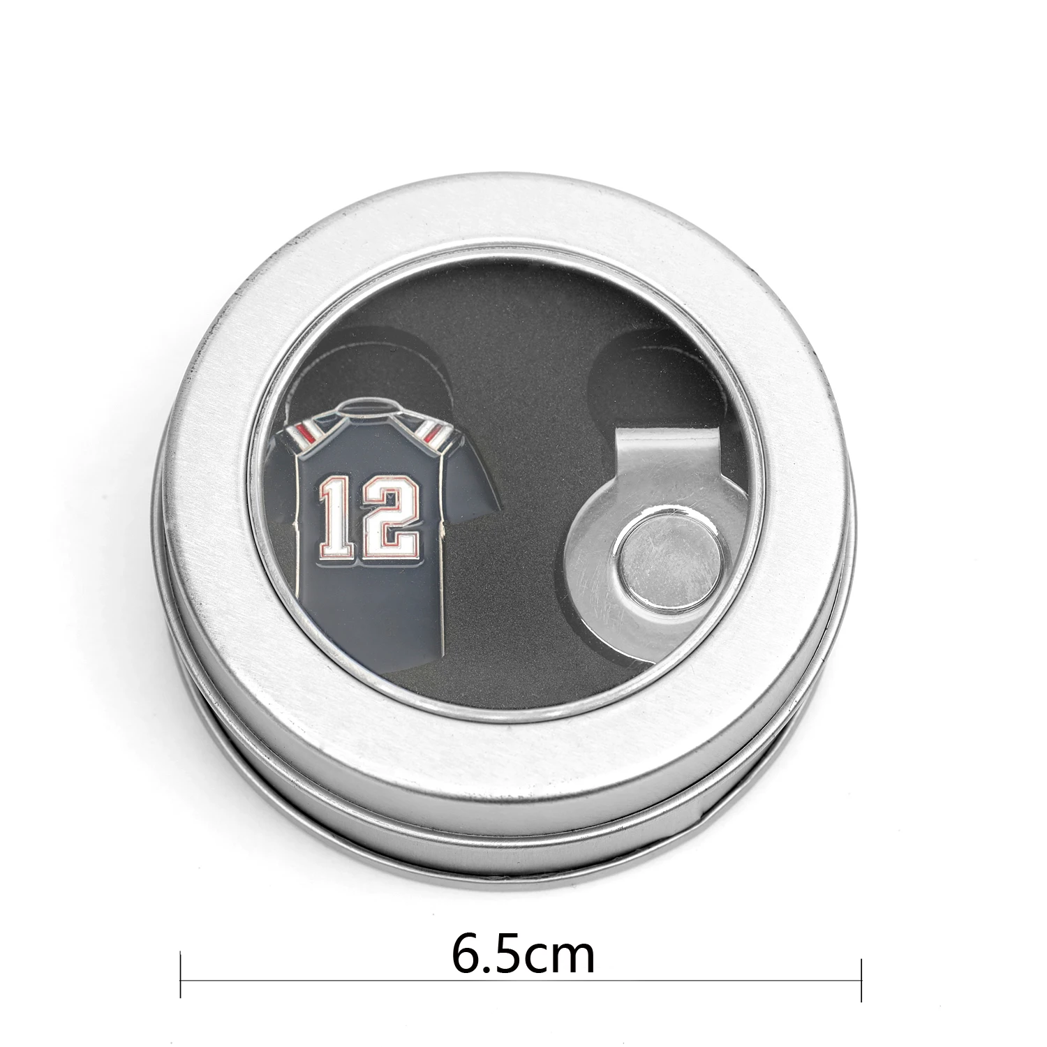 #12 #15 Jersey Design Golf Ball Marker Hat Clip Box