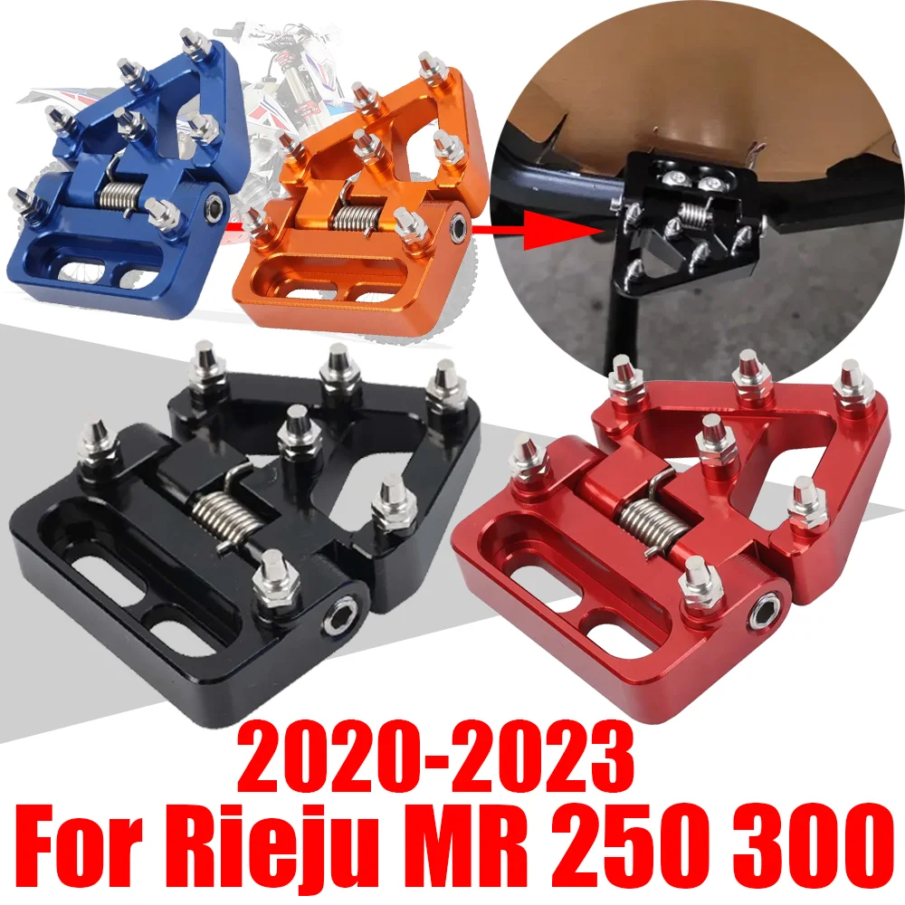 Motorcycle Foldable Rear Foot Brake Pedal Step Tip Plate For Rieju MR 250 300 MR PRO RACING MR250 MR300 2020 - 2023 Accessories