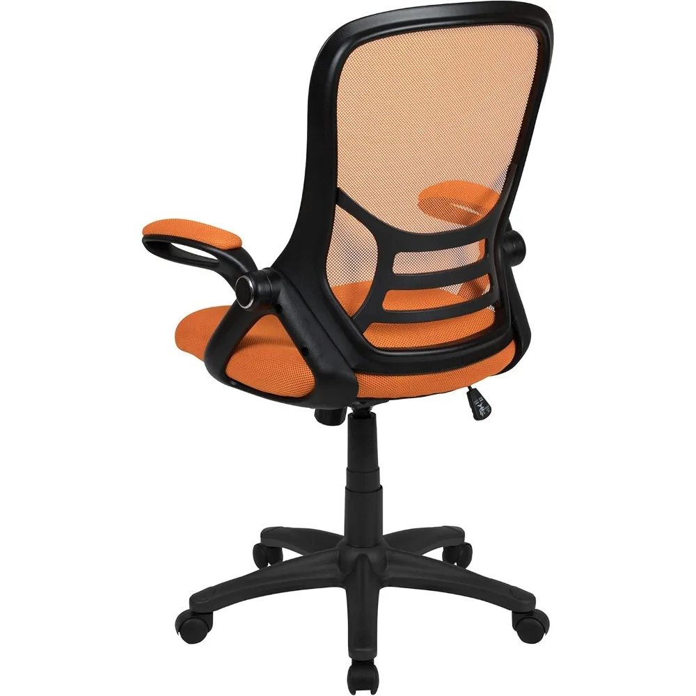 Porter Mesh High Back Ergonomic Swivel Office Chair with Lumbar Support, Flip-Up Arms, Tilt Lock/Tilt Tension