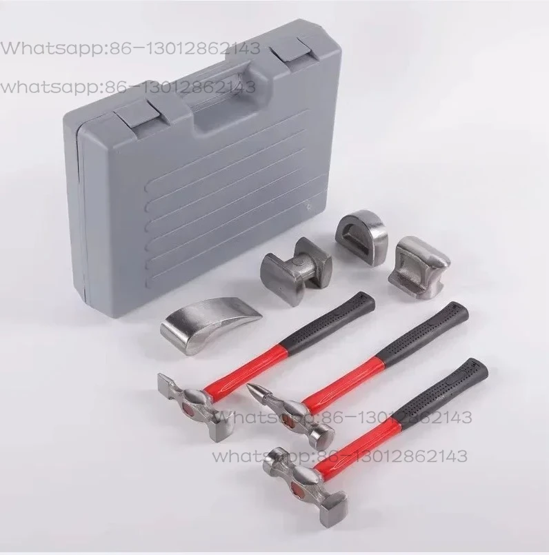 7 portable body repair tools and body repair hammer and cart set