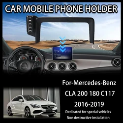 Car Mobile Cell Stand for Mercedes-Benz CLA 200 180 C117 2016~2019 2018 Air Vent Clip Phone Bracket Gravity Holder Accessories