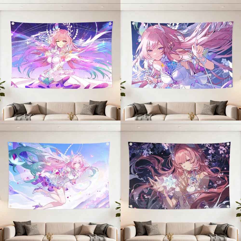 Honkai Star Rail Cyrene flag Decoration Outdoor Picnic Party Art Hanging Home Camping Party Banner Best sellers