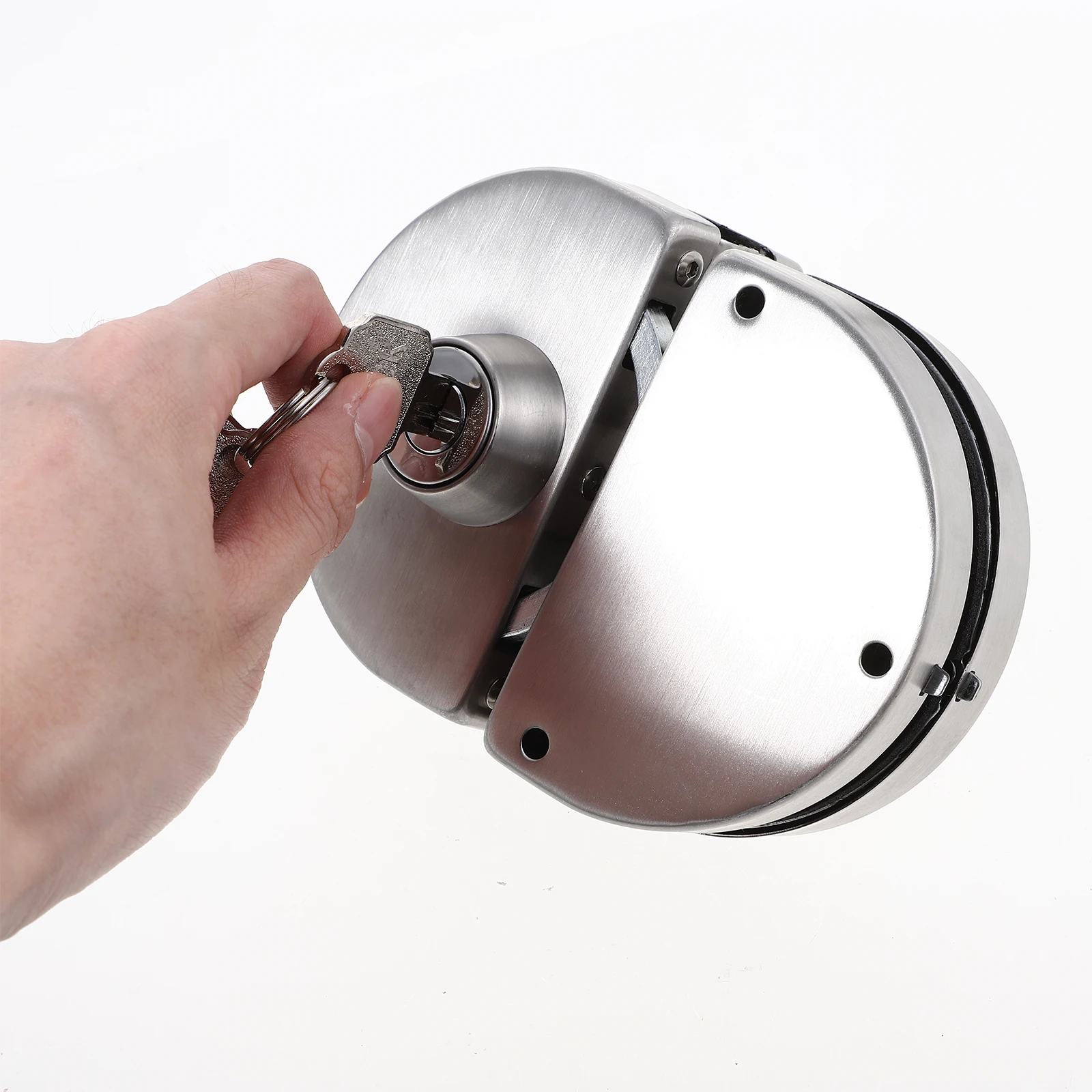 

Sliding Glass Door Lock Stainless Steel H 180 Degree Knob Patio Screen Door Hardware Anti Theft Design Glass Clamp