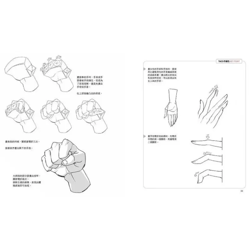 韓国画家のTACO Cui Yuan Xi 秘密のキャラクター描画アニメーションキャラクタークイック描画テクニック中国語アートブック