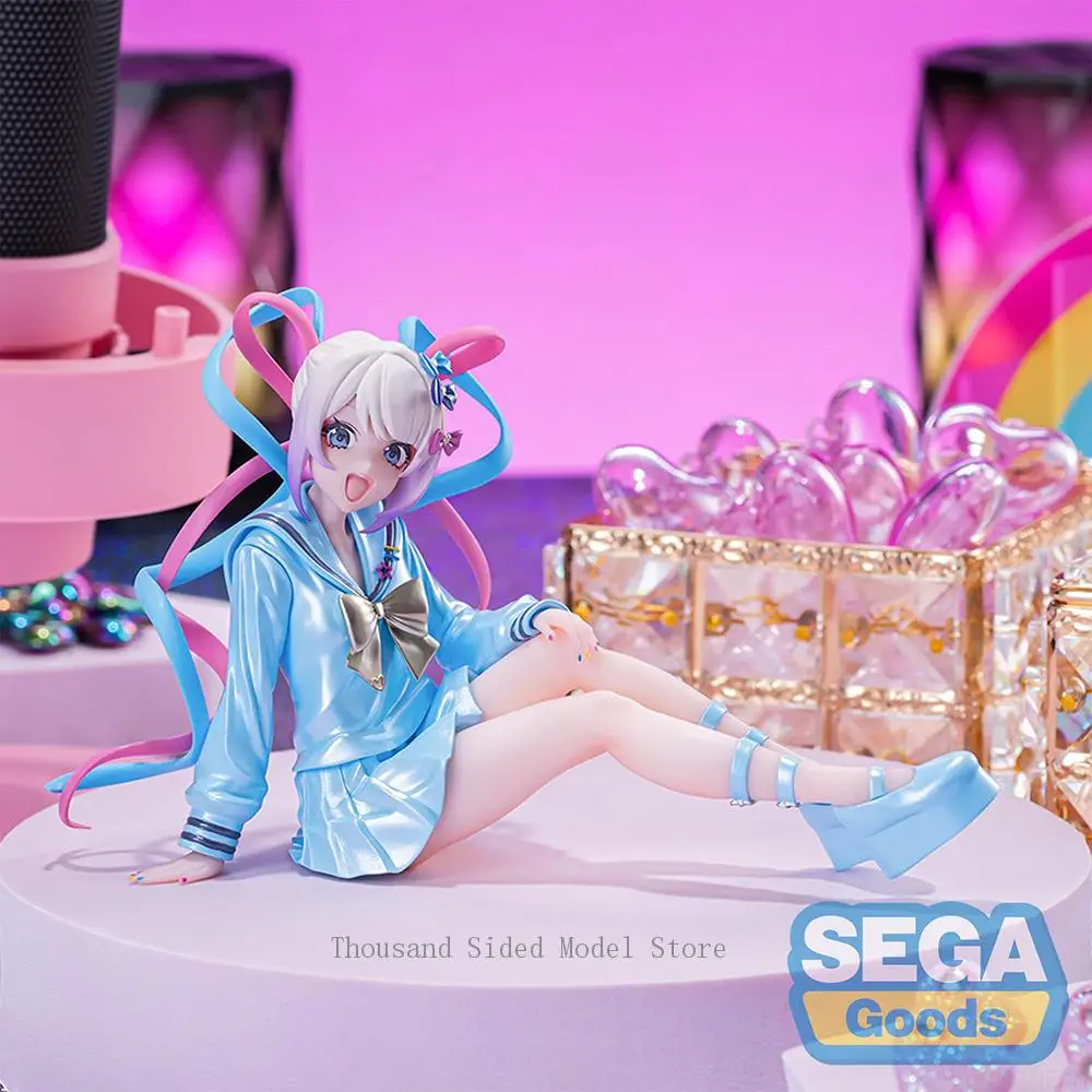 Originele SEGA PM NEEDY GIRL OVERDOSE Rain Action Figure Anime PVC Model 10 cm Computer Decoratie Ornamenten Verjaardagscadeau