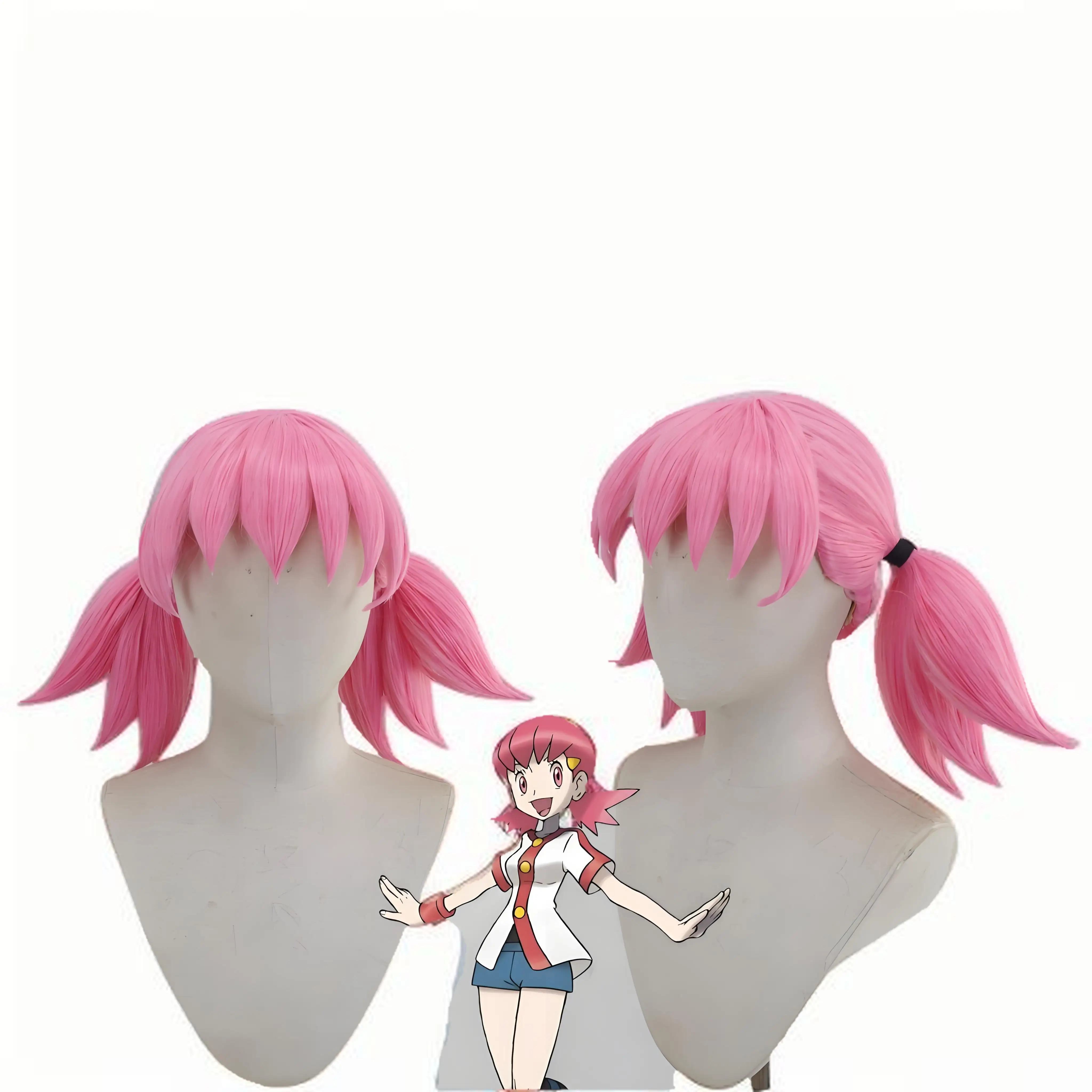 Pokémon Horizons Liko & Orla cosplay pruik – op maat gestileerde afgewerkte kostuumpruik
