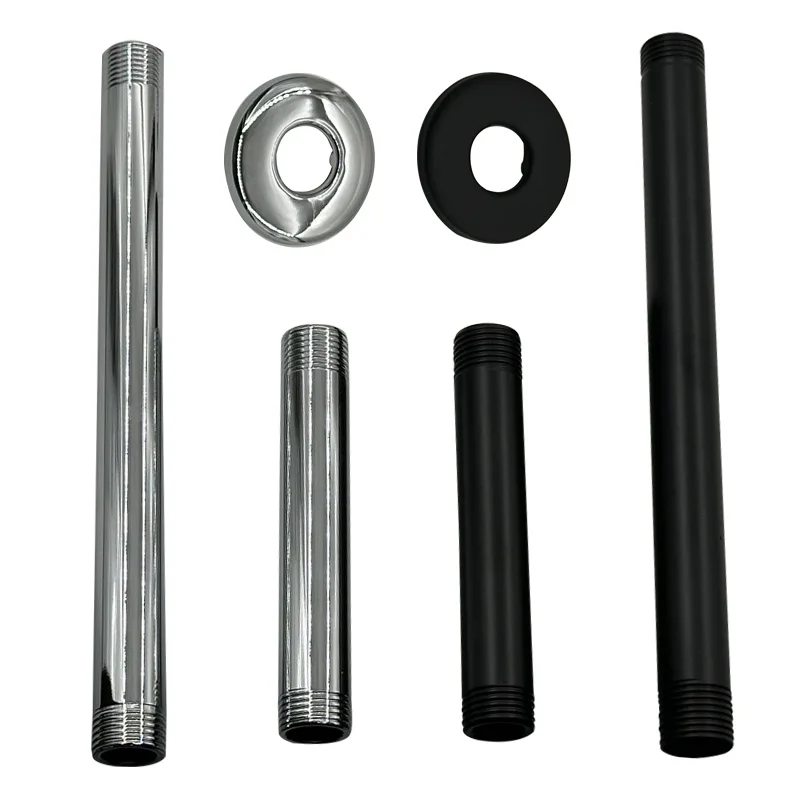 Shower Arm With O-Ring Flange Both Soldered G1/2 Tapered Threads stainless steel for Rain Shower Head