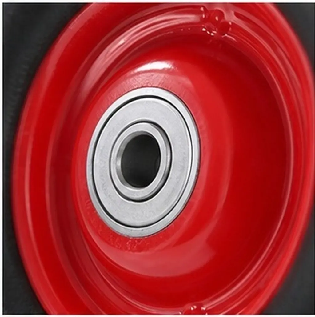 2Pcs Solid Rubber Trolley Casters Anti Slip Cart Wheel Replacement Set Folding Cart Parts Rolling Bag Grocery Laundry Wheel