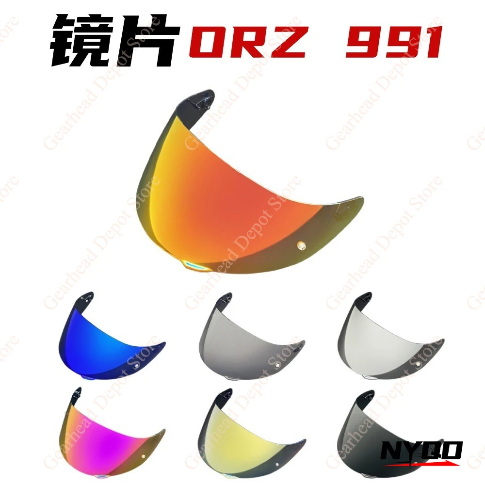 Electroplated Mirror Helmet Lens ORZ 991 UV Protection Windproof Dustproof High Clear Replacement Accessories