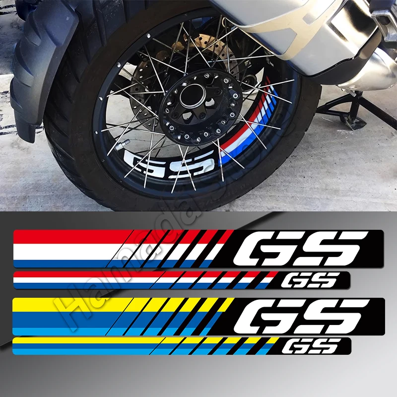 

Reflective Motorcycle Accessories Wheel Rim Sticker Decal Waterproof For BMW R1200GS R1250GS ADV GS 1250 1200 Year 2006 to 2023